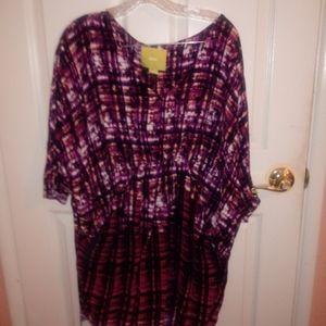 Multicolor dress w/ big pockets